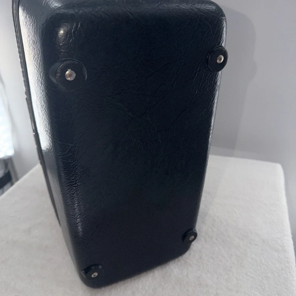 Samsonite Vanity Train Case with 2 Keys, Vintage Navy Blue With Tag Attached
